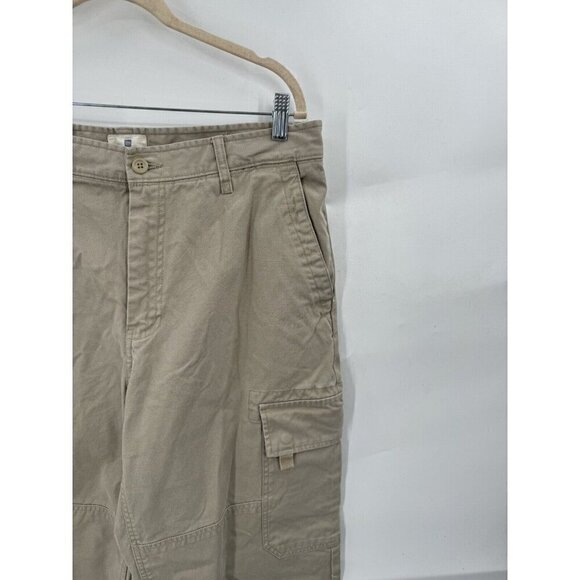 GAP Cargo Heavyweight Pant Men 35/32 Tan Y2K Retro Grunge Gorpcore Baggy 2008 - Picture 9 of 10